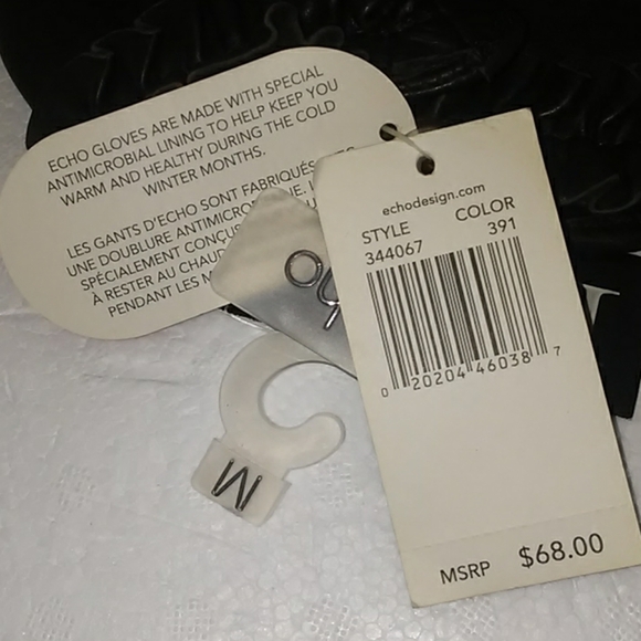 Echo Vintage Brown Leather Gloves Size M - Picture 5 of 5